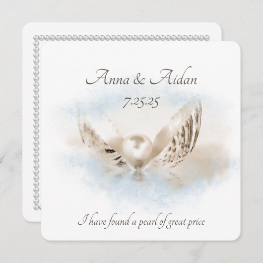 シーシェル結婚ズの 招待状 (正面/裏面)