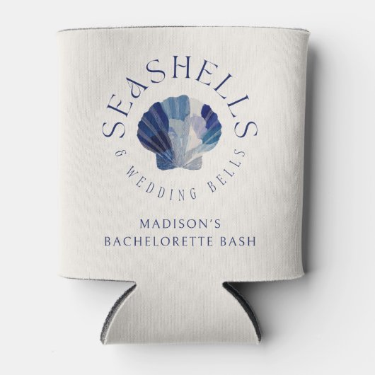 シーシェル結婚ズベルズブルービーチ結婚式 缶クーラー (正面)