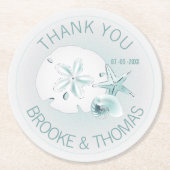 シーシェル結婚ズ ラウンドペーパーコースター (正面)