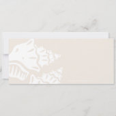 シーシェル結婚式招待状モダンデザイン 招待状 (裏面)