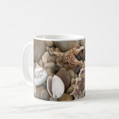 シーシェル背景 コーヒーマグカップ (正面左)