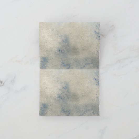 シーシェル航海のインディゴブルー サンキューカード (内部)