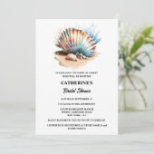 シーシェル航海のズ砂ビーチ虹色シック 招待状 (スタンド正面)