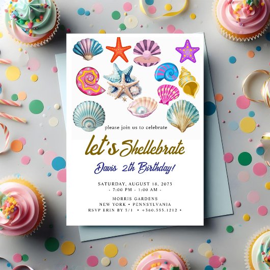 シーシェル誕生日 招待状