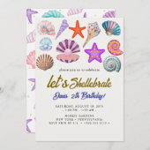 シーシェル誕生日 招待状 (正面/裏面)