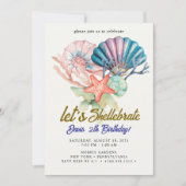 シーシェル誕生日 招待状 (正面)