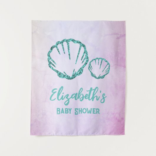 シーシェル赤ちゃんシャワー タペストリー (正面)