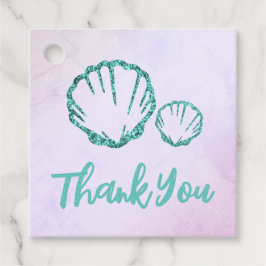 シーシェル赤ちゃんシャワー フェイバータグ