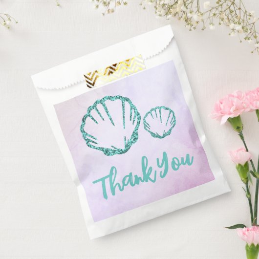 シーシェル赤ちゃんシャワー フェイバーバッグ (封をした状態)