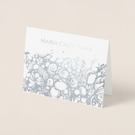 シーシェル銀箔カード 箔カード