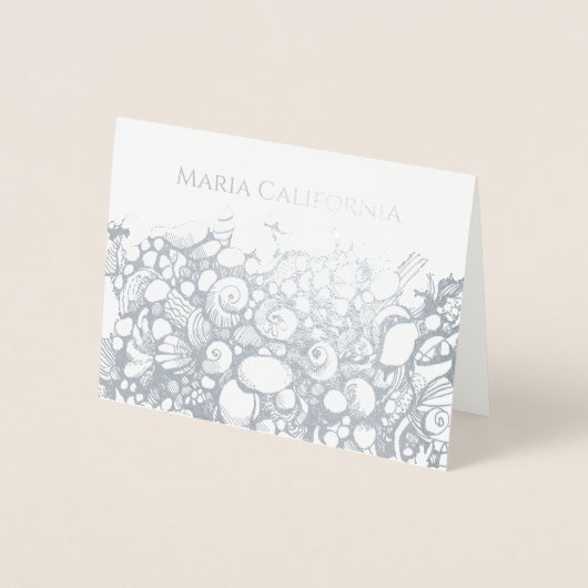 シーシェル銀箔カード 箔カード (正面)