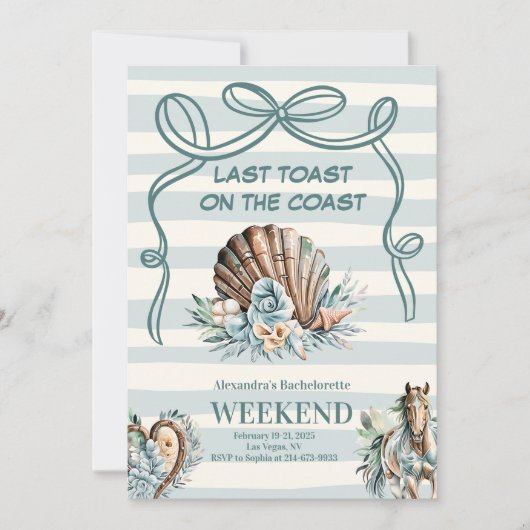 シーシェル&ウエスタンフュージョンバチェロレッテ 招待状 (正面)