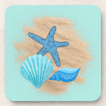 シーシェル・オン・ザ・ビーチ・コースター