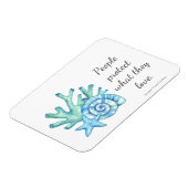 シーシェル&コーラル保護引用文 マグネット (左側)