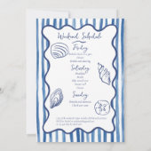 シーシェル&シャンパンバチェロレッテ 招待状 (裏面)