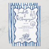シーシェル&シャンパンバチェロレッテ 招待状 (正面/裏面)