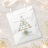 シーシェル&シーガラス沿岸クリスマス フェイバーバッグ (クリップ留めされた状態)