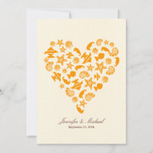 シーシェル&スターフィッシュハートサマービーチ結婚式