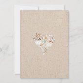 シーシェル&スターフィッシュビーチ結婚式 招待状 (裏面)