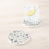 シーシェル&スターフィッシュ砂岩コースター – 沿岸 コースター (側面)