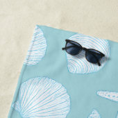 シーシェル&スターフィッシュ – 沿岸夏の雰囲気 | ビーチタオル (インサイチュ)