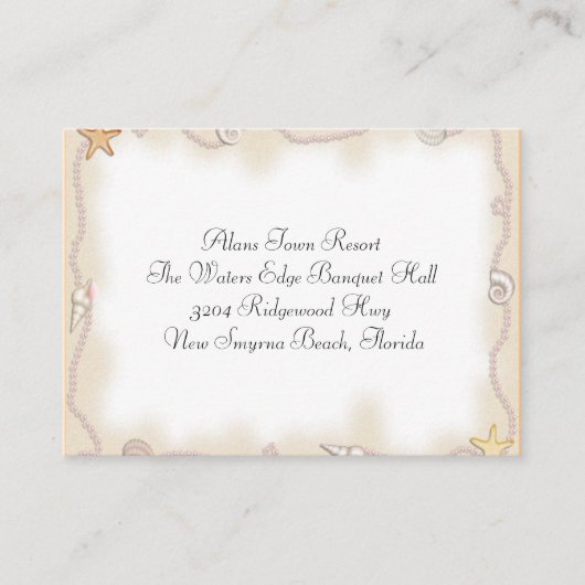 シーシェル＆パールズ 追加情報 4月水曜日 エンクロージャーカード (正面)