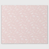 シーシェル ピンク 海辺 ビーチ柄 ラッピングペーパー (フラット)