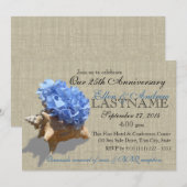 シーシェル ブーケ 25周年 ビーチパーティー 招待状 (正面/裏面)