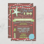 シーシェル ポスト ウェディング レセプション インビテーション (正面/裏面)