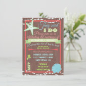 シーシェル ポスト ウェディング レセプション インビテーション (スタンド正面)