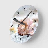 シーシェル ラウンド壁時計 (傾斜)