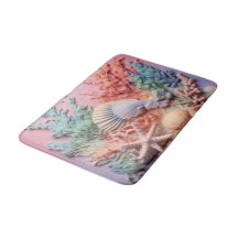 シーシェル、海バスルーム敷物マットホームデコール