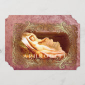 シーシェル – 海ビーチシェル 招待状 (正面/裏面)