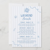 シーシェル&結婚ズベルズハンドドローバチェロレッテ 招待状 (裏面)