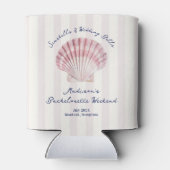 シーシェル&結婚ズベルズピンクネイビーバチェロレッテ 缶クーラー (裏面)