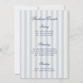 シーシェル&結婚ズベルバチェロレッテ週末 招待状 (裏面)