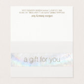 シーシエレガントェルスパサロンギフト証明書 名刺 (外部フラット)