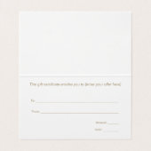 シーシエレガントェルスパサロンギフト証明書 名刺 (内部フラット)