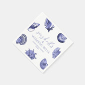 シーシエレガントェル&結婚ズベルブライダルシャワー スタンダードカクテルナプキン (角)