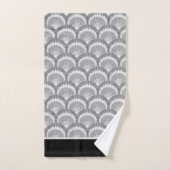 シーシモダンェル航海のグレイ貝殻ブラック バスタオルセット (ハンドタオル)