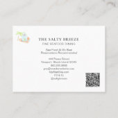 *~*シーシャックサンドバケットダイニングビーチトロピカル 名刺 (裏面)