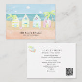 *~*シーシャックサンドバケットダイニングビーチトロピカル 名刺 (正面/裏面)