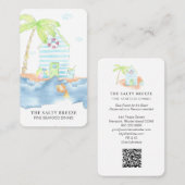 *~*シーシャックリングや輪ブイフィッシュパームダイニングビーチ 名刺 (正面/裏面)