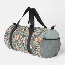 シーシャフォーム ピンク 黄色 レトロ 野の花 ダッフルバッグ