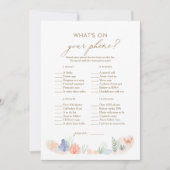 シーシャワーゲームの下で電話に何が入っているか 招待状 (正面)