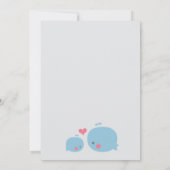 シーシャワー下のクジラサンキューカード サンキューカード (裏面)