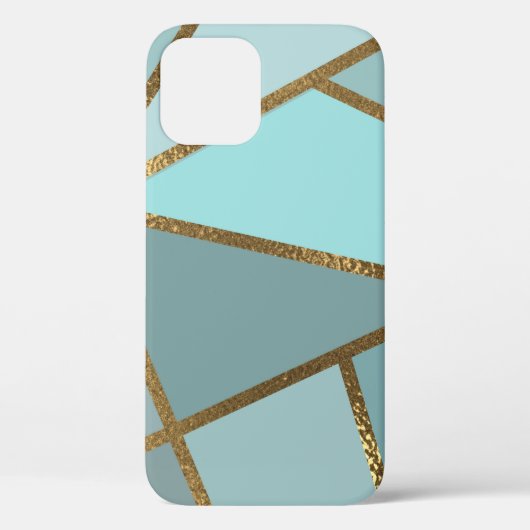 シーシャン+ターコイズ+グリーン+ブルー+ブロンズ幾何学模様 Case-Mate iPhoneケース (裏面)