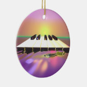 シーシャープピアノ鍵 セラミックオーナメント (右)