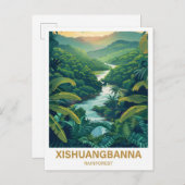 シーシュアンバンナレインフォレストYunan Tiongkok旅行 ポストカード (正面/裏面)