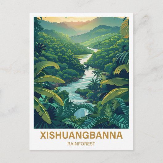 シーシュアンバンナレインフォレストYunan Tiongkok旅行 ポストカード (正面)
